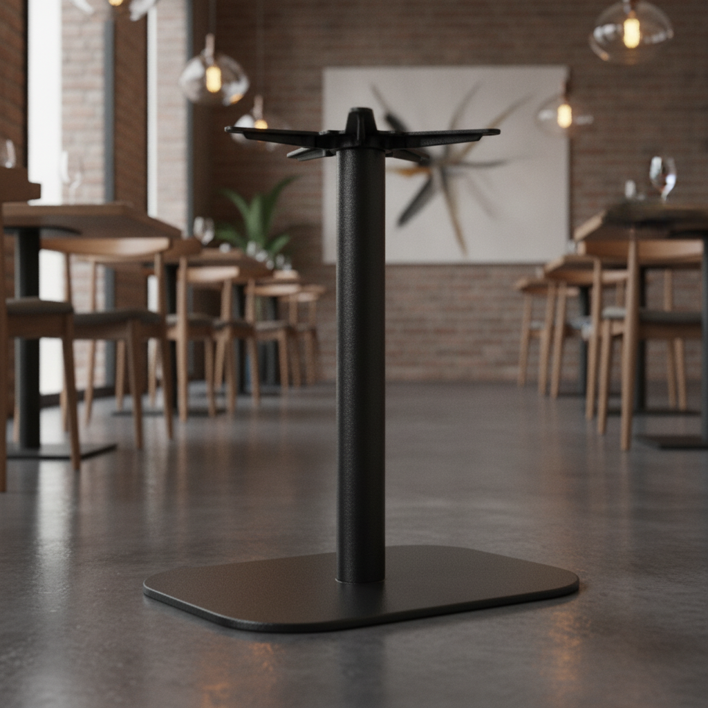 Black Cast Iron Table Base 720mm for Cafés & Restaurants