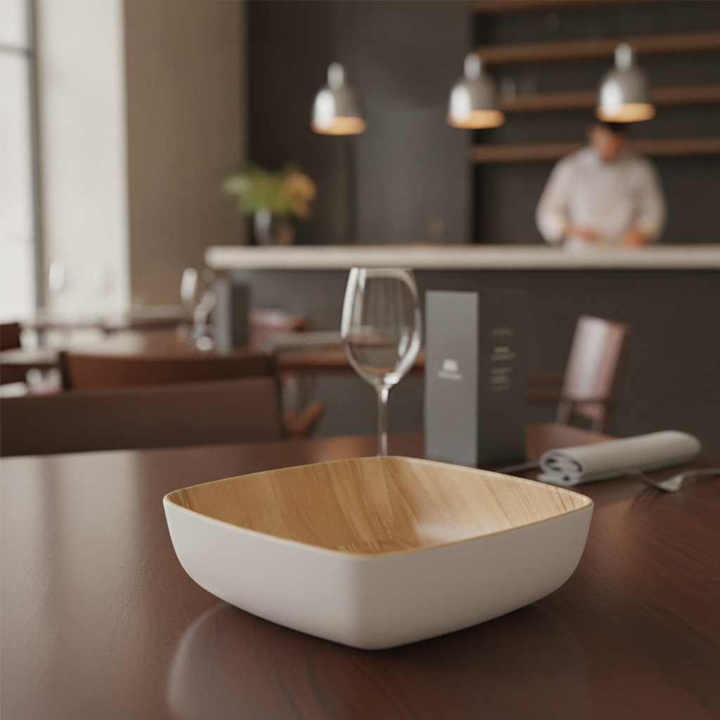 Melamine White Bowl 250mm for Sharing Platters