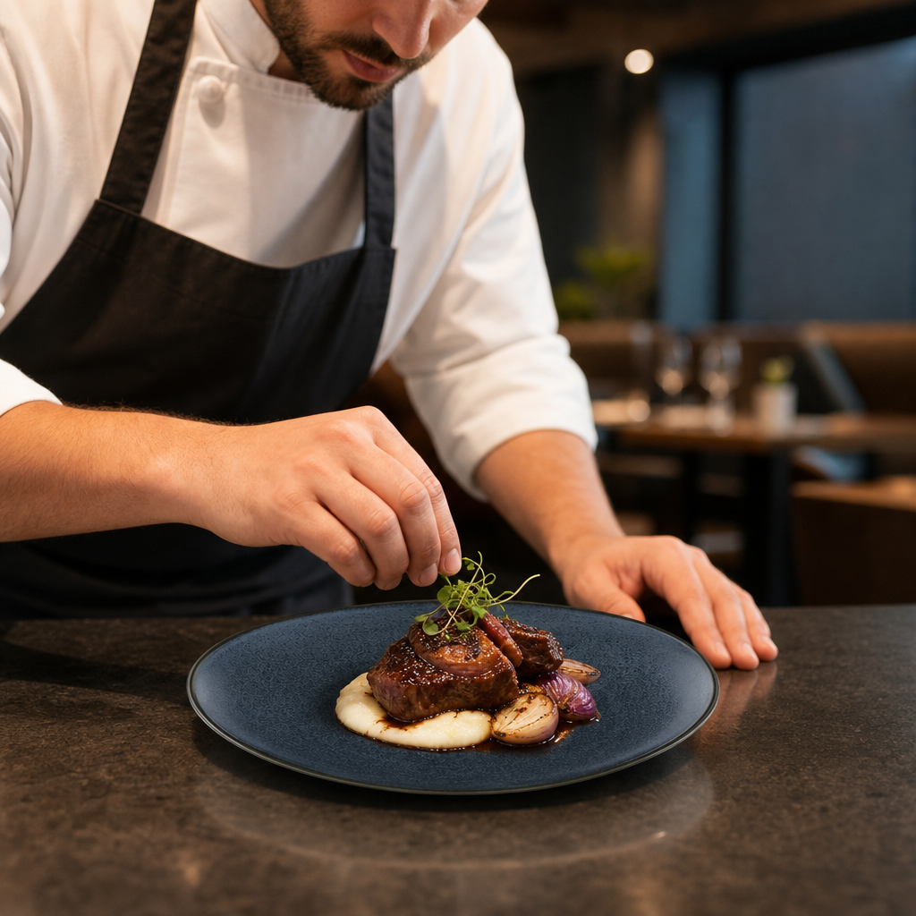 Organic Vitrified Plates 235mm China for Casual Dining (Pack of 24)
