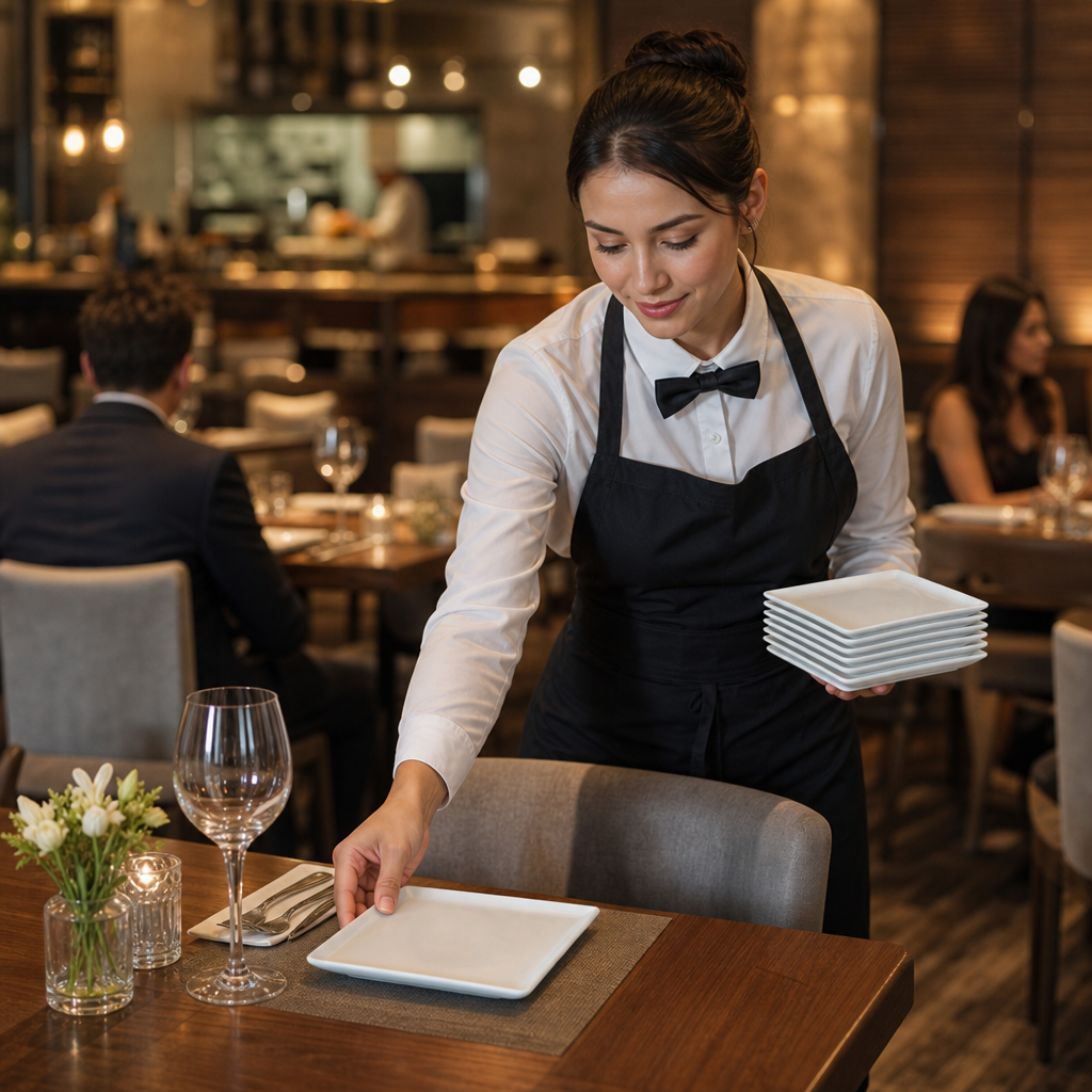 Square Plates 140mm White Porcelain for Elegant Dining (Pack of 12)
