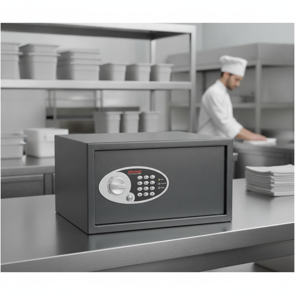 Steel Security Safe 34L for Hotels & Small Businesses