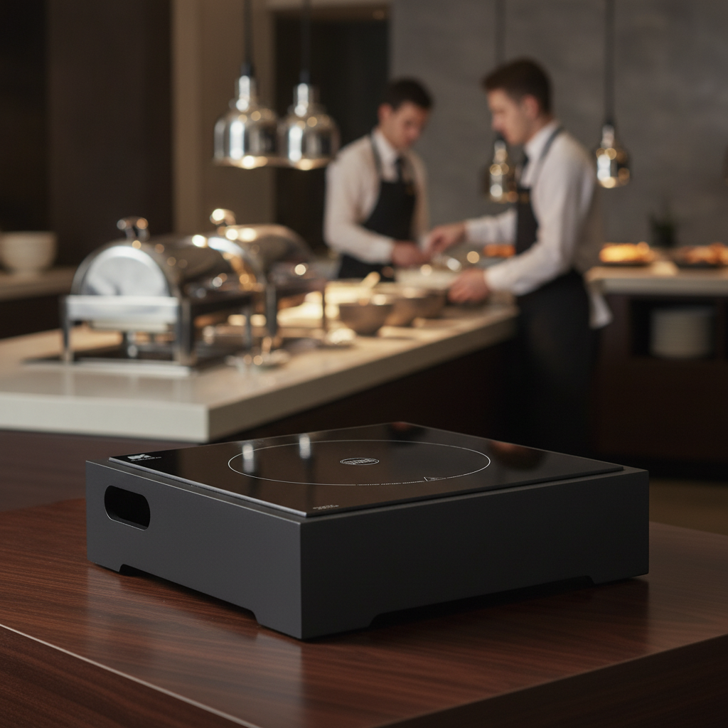 Wood Induction Station 385mm for Buffet Service