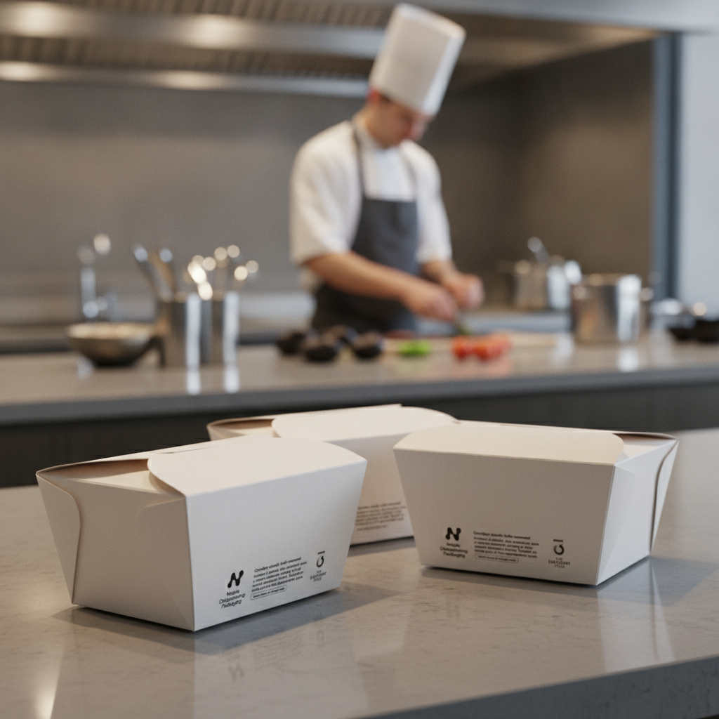 Paperboard Takeaway Boxes 800ml for Eco-Friendly Dining (Pack of 500)