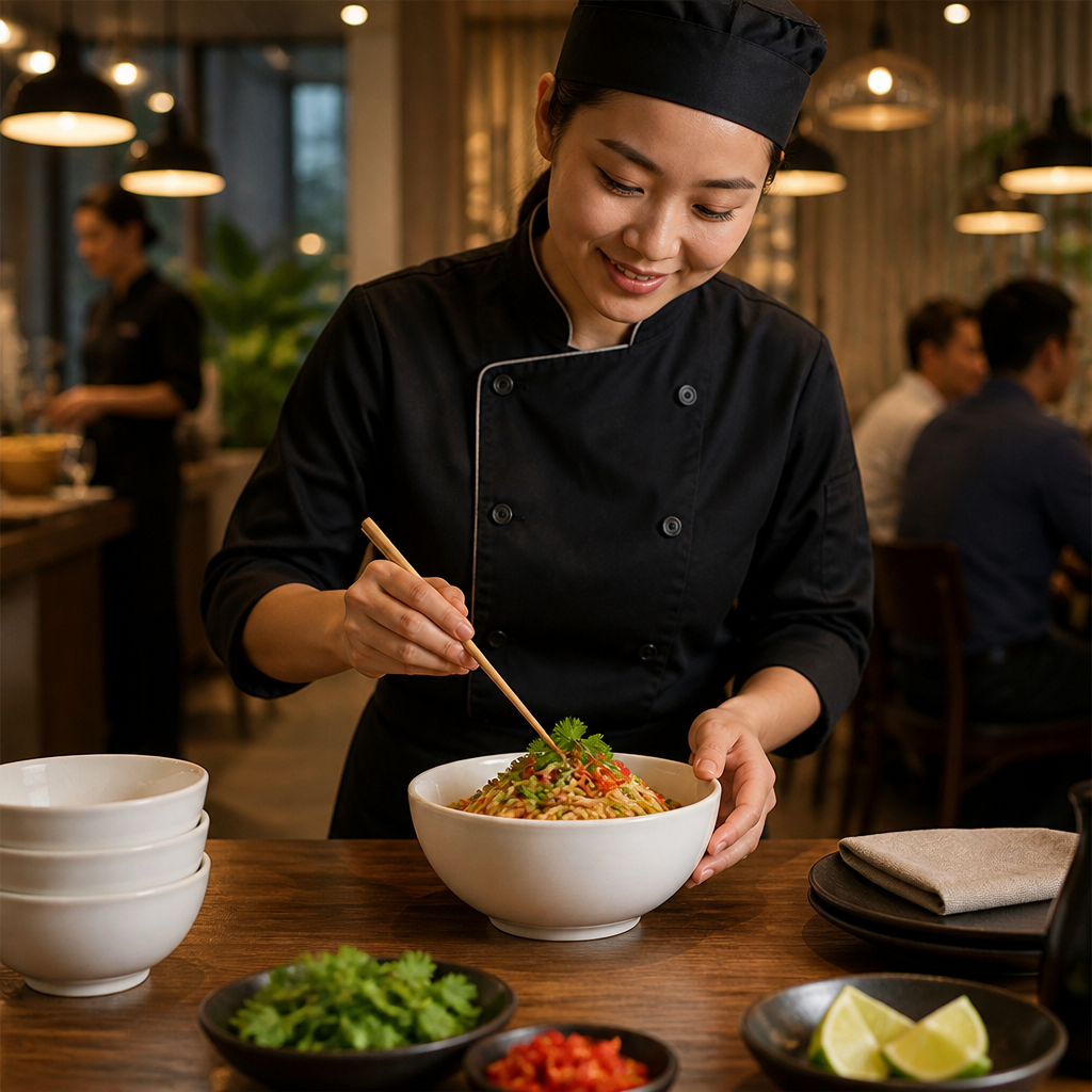Noodle Bowl 770ml Vitrified Porcelain for Catering (Pack of 6)
