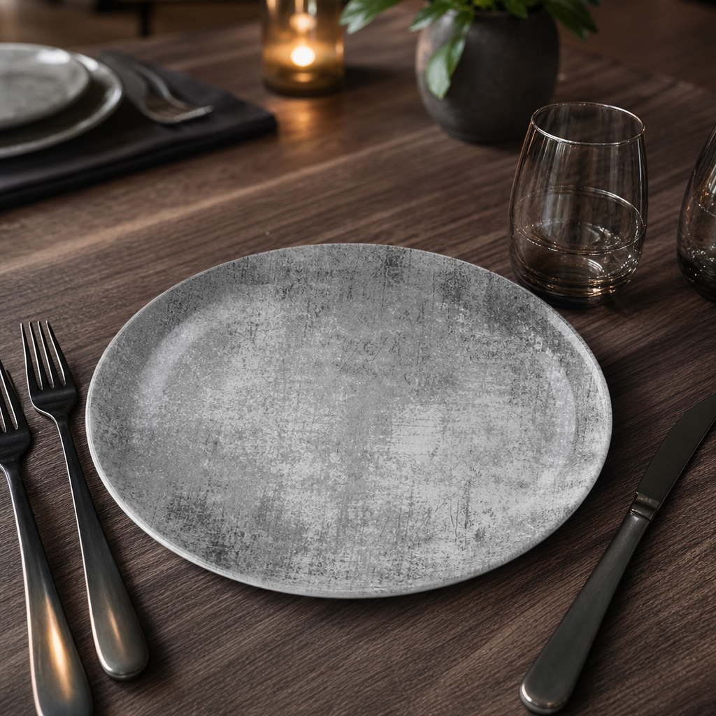 Vitrified Plates 229mm China for Contemporary Dining (Pack of 12)