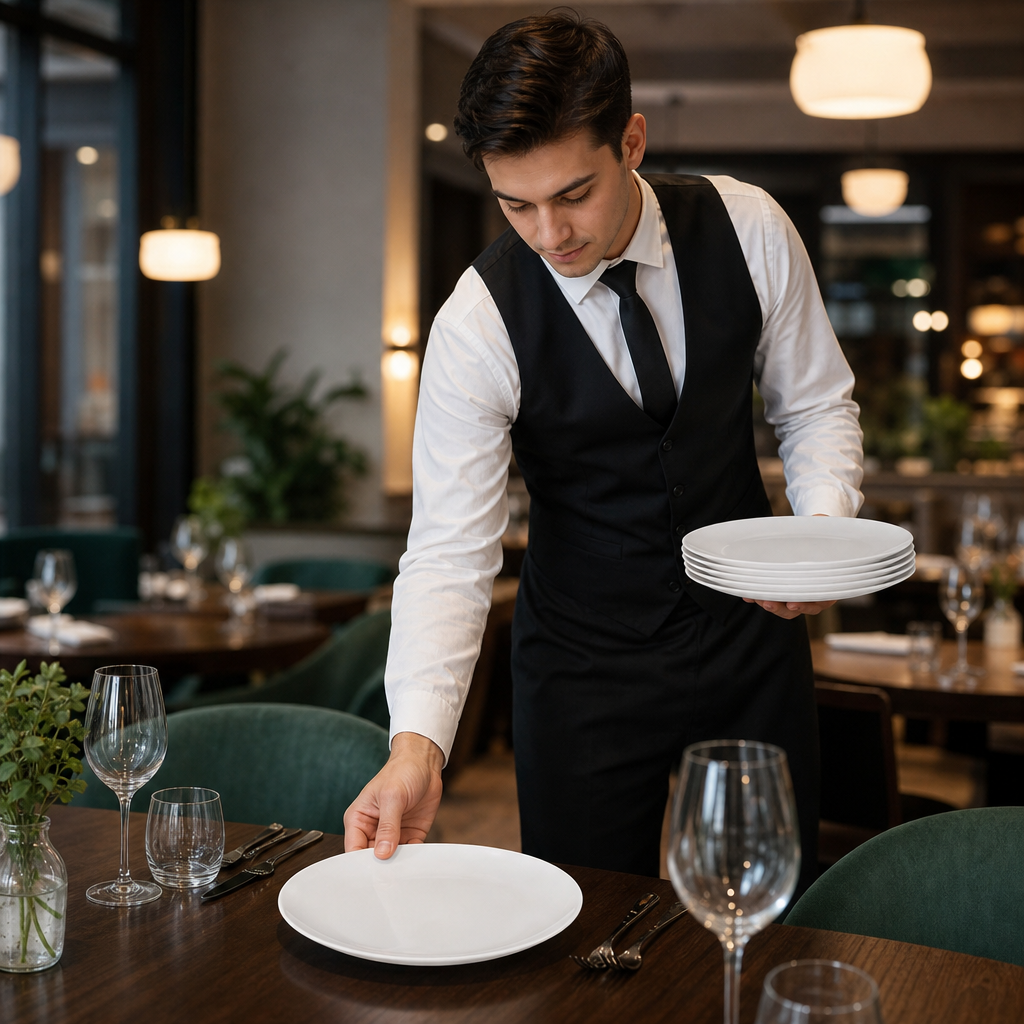 Coupe Plates 260mm White Porcelain for Dining (Pack of 12)
