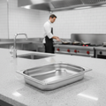 304 Stainless Steel 1/2 Gastronorm Tray 40mm for Commercial Kitchens