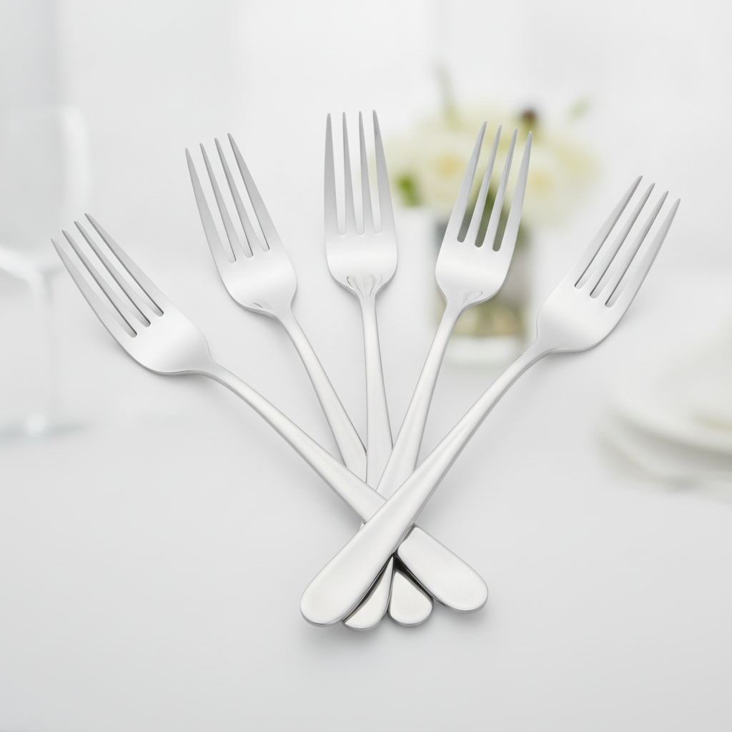 18/10 Stainless Steel Dessert Forks for Elegant Dining (Pack of 12)