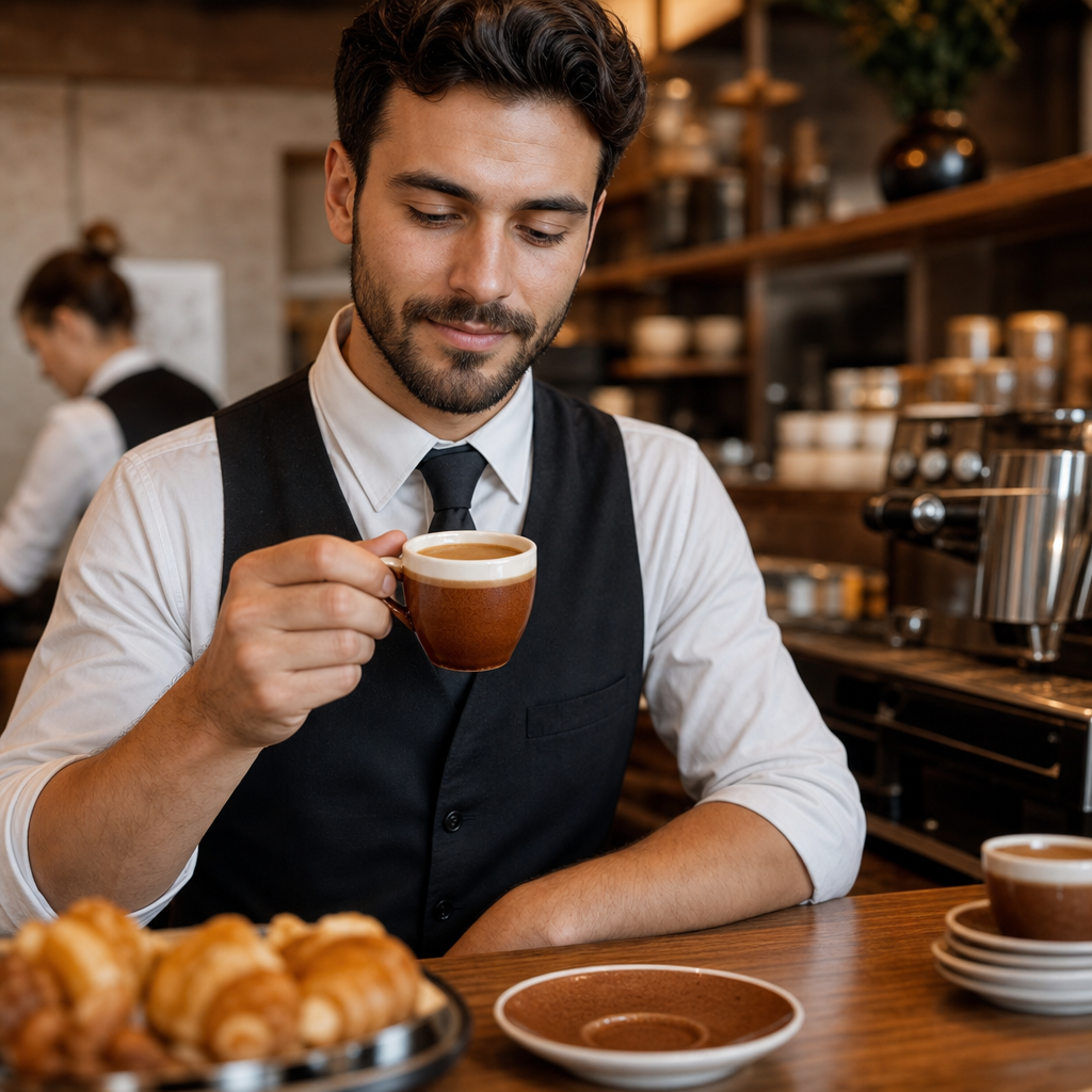 Porcelain Espresso Cups 89ml in Cinnamon Brown for Coffee Lovers (Pack of 12)