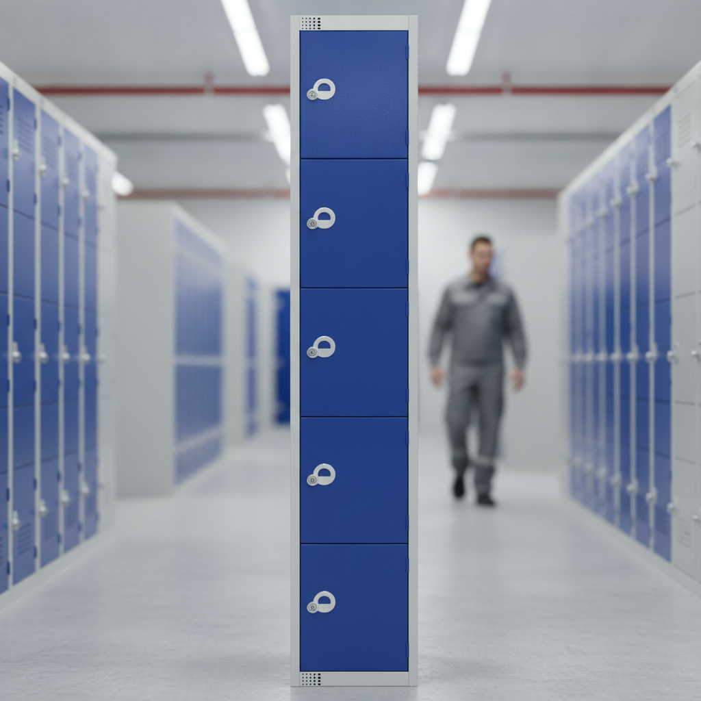 Powder Coated Steel Blue Lockers 300mm Deep for Secure Storage