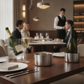 Stainless Steel Double Wall Wine and Champagne Coaster 116mm for Elegant Table Settings
