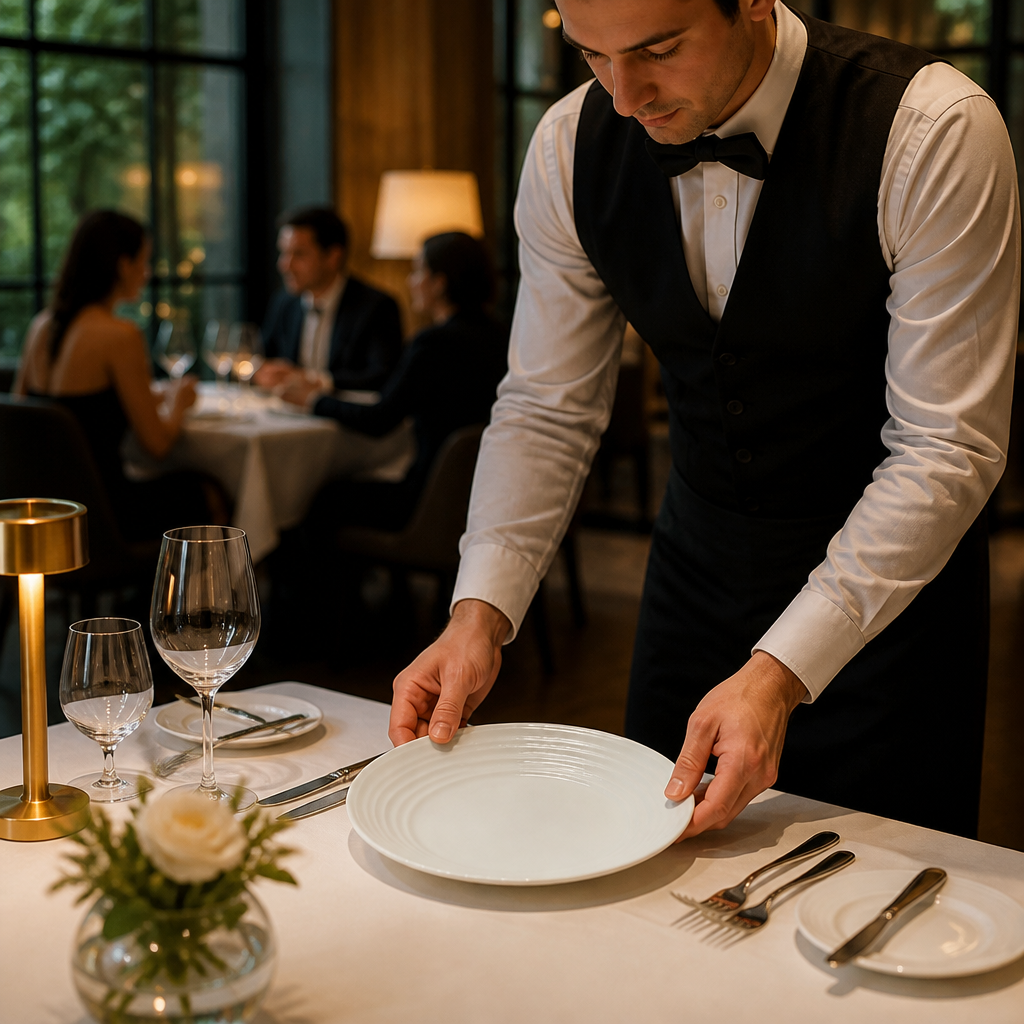Alumina Vitrified Coupe Plates 152.5mm Vitrified Ceramic for Fine Dining (Pack of 12)