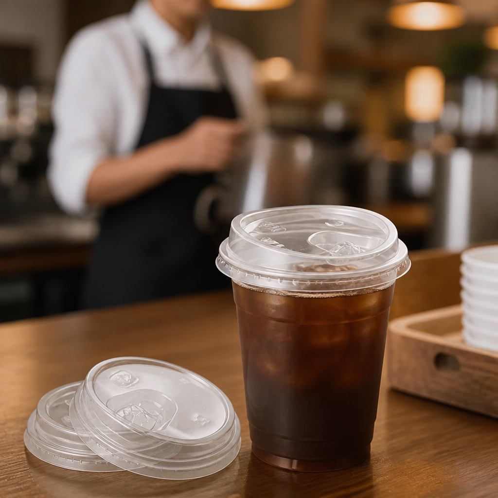 Recycled PET Strawless Cold Cup Lids for On-the-Go Refreshment (Pack of 1000)