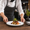 Dinner Plates 280mm White Stoneware for Contemporary Dining (Pack of 6)
