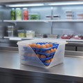 Polypropylene Airtight Container with Egg Trays for Food Storage