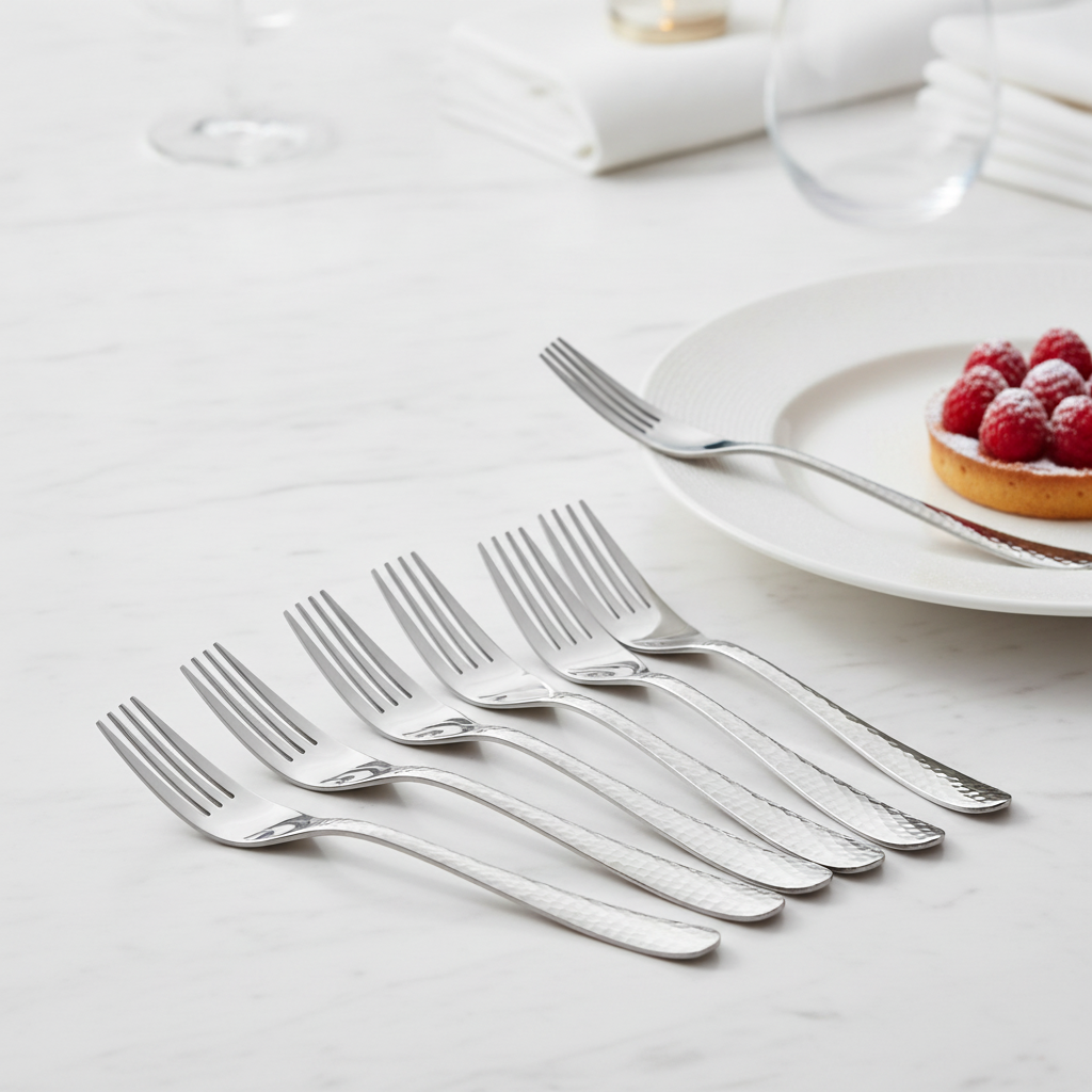 18/10 Stainless Steel Dessert Forks for Elegant Table Settings (Pack of 12)