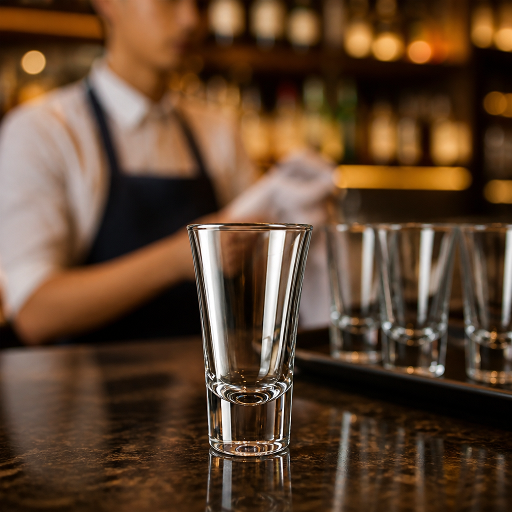 Glass Boston Shot Glass 60ml for Pubs & Bars (Pack of 12)