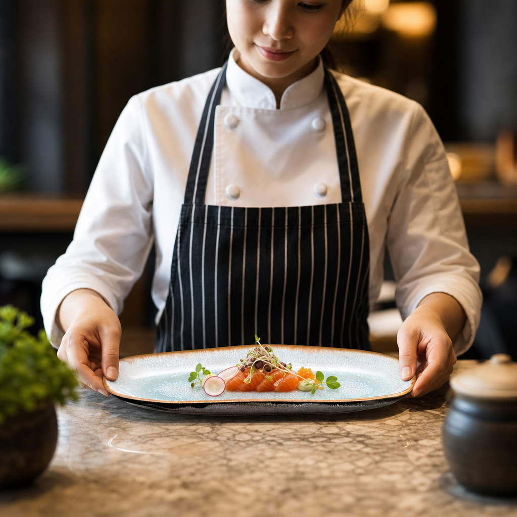 Large Platters 230x110mm Stoneware for Elegant Dining (Pack of 6)