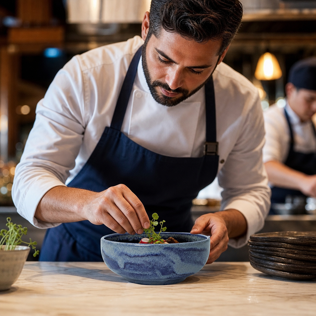 Alumina Bowl 155mm Blue Vitrified Ceramic for All Courses (Pack of 12)