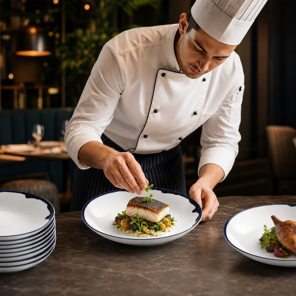 Deep Coupe Plates 281mm Porcelain for Modern Dining (Pack of 12)