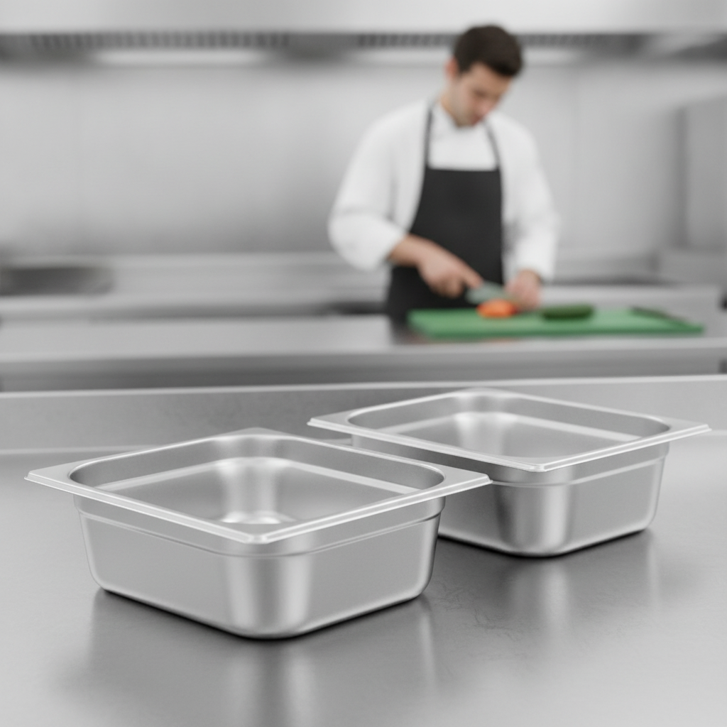 304 Stainless Steel 1/2 Gastronorm Tray 100mm for Efficient Service