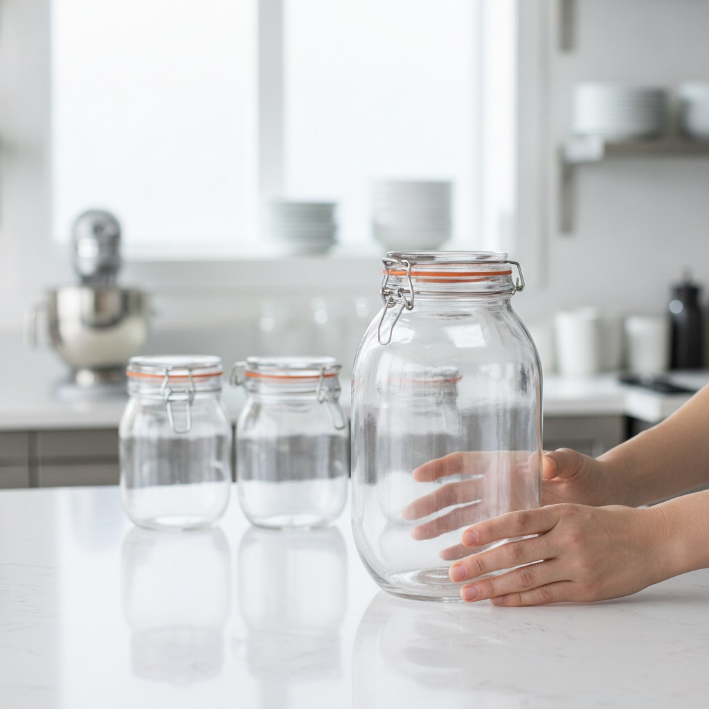Glass Preserve Jar 3000ml for Home Canning