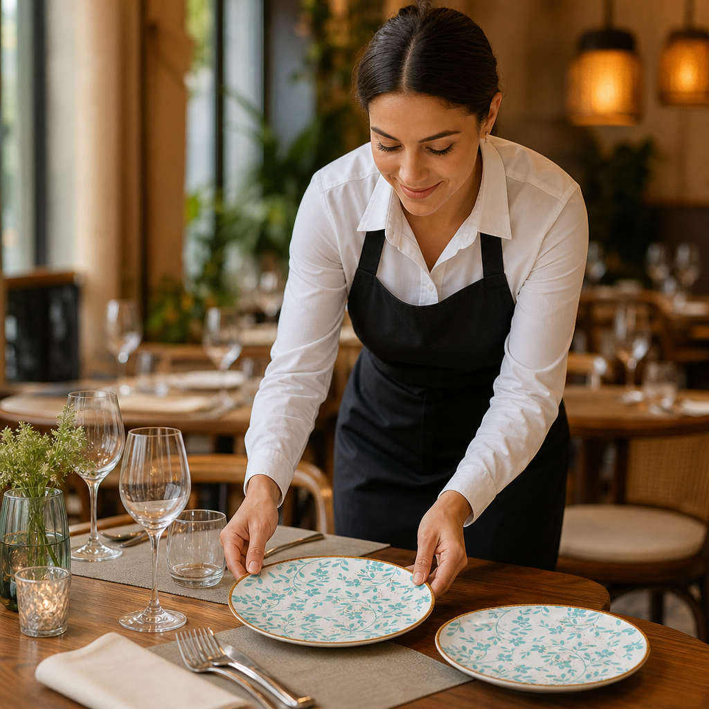 Coupe Plates 202mm Aqua Vitrified Ceramic for Elegant Table Settings (Pack of 12)