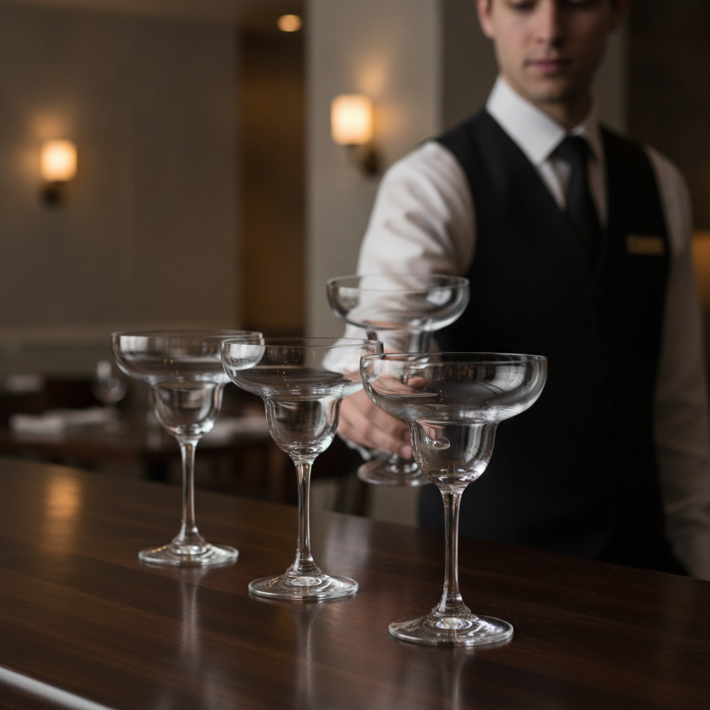 Crystal Margarita Glasses 250ml for Bars & Pubs (Pack of 6)