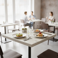 High Density Woodchip Square Table Top 600mm for Restaurants & Cafés