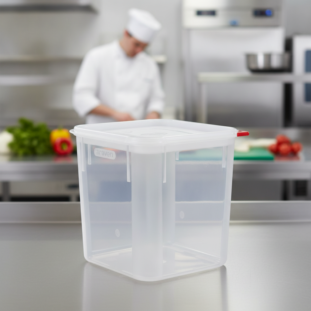 Polypropylene Square Container 4L for Food Storage