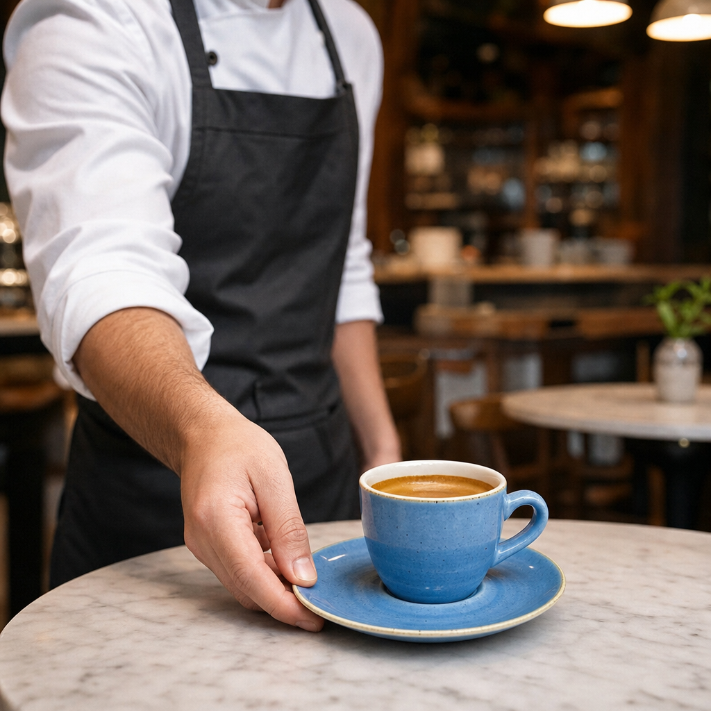 Espresso Saucers 118mm Vitrified Ceramic for Cafés (Pack of 12)