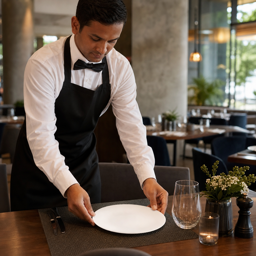 Plates 220mm White Bone China for Elegant Dining (Pack of 12)