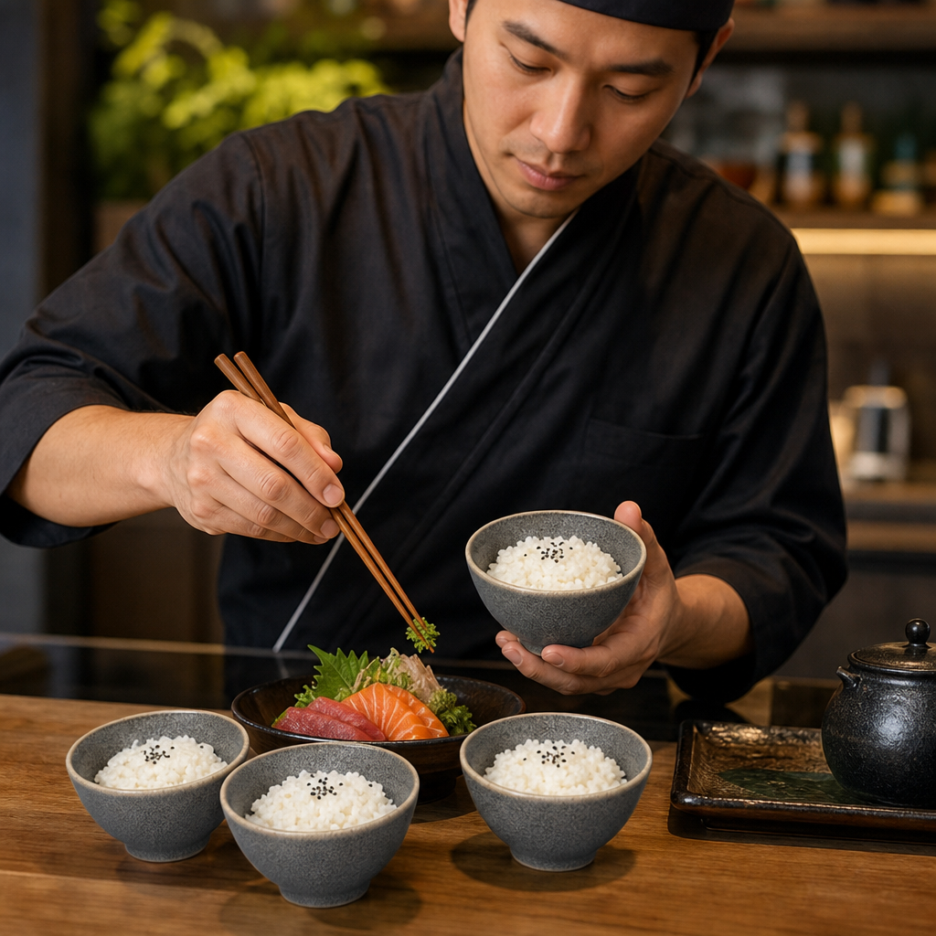Rice Bowls 105mm Vitrified Stoneware for Professional Kitchens (Pack of 6)