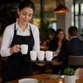 Alumina Mugs 85ml Vitrified Ceramic for Casual Dining (Pack of 12)