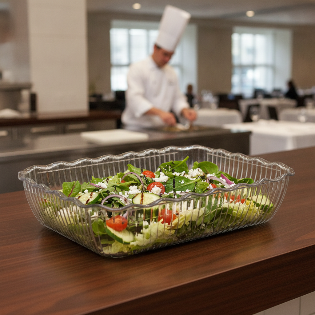 SAN Large Salad Crock 4.25L for Food Display