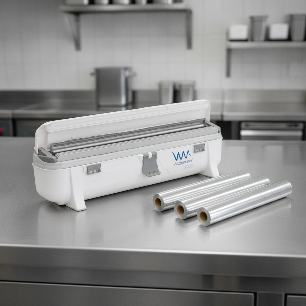 Aluminium Foil Dispenser with 3 Refills for Commercial Kitchens