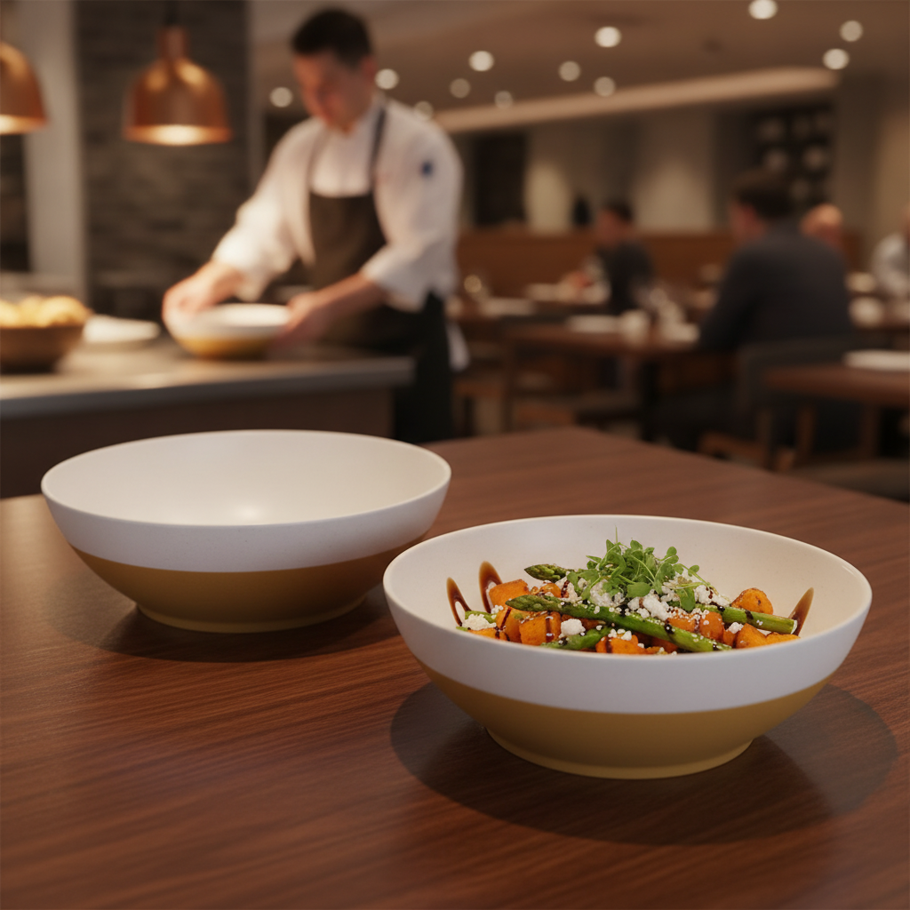 Melamine Deep Bowls 360mm for Creative Buffet Presentations (Pack of 2)