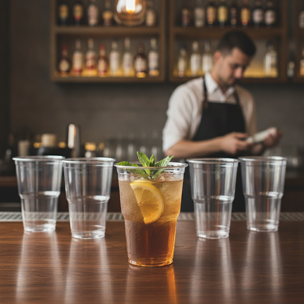 PLA Clear Pint to Brim Cup 568L for Outdoor Events (Pack of 1000)