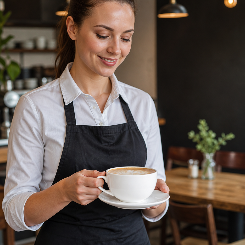 Porcelain Cappuccino Cups 440ml for Professional Catering (Pack of 6)