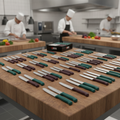 Stainless Steel Utility Knives 11cm for Food Preparation (Pack of 40)