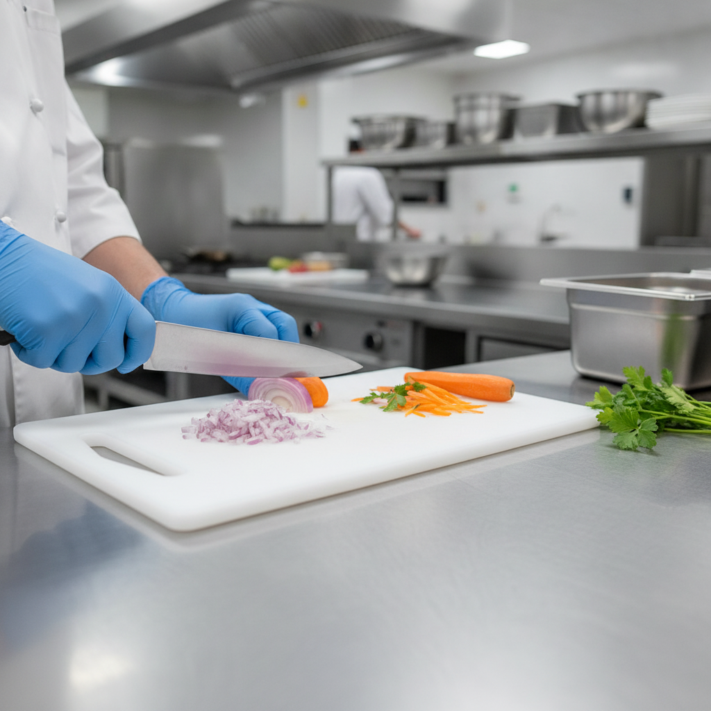 Low Density Polyethylene Cutting Board 250x150mm for Food Preparation