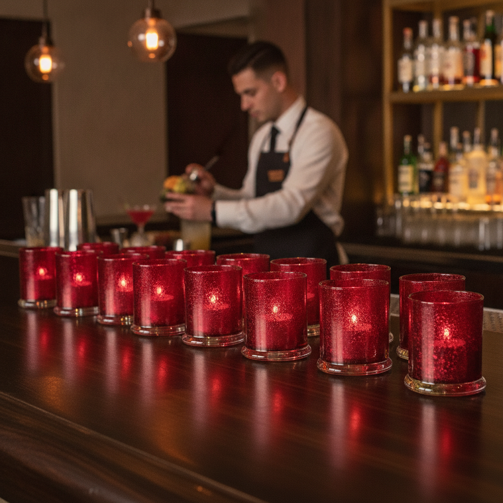 Ruby Jewel Votive 76mm for Creating Ambiance (Pack of 12)