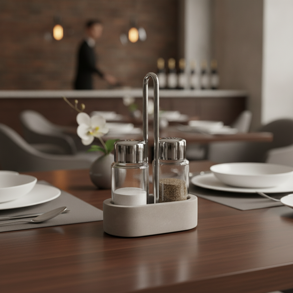 Concrete Salt & Pepper Stand 60x100mm for Dining Tables