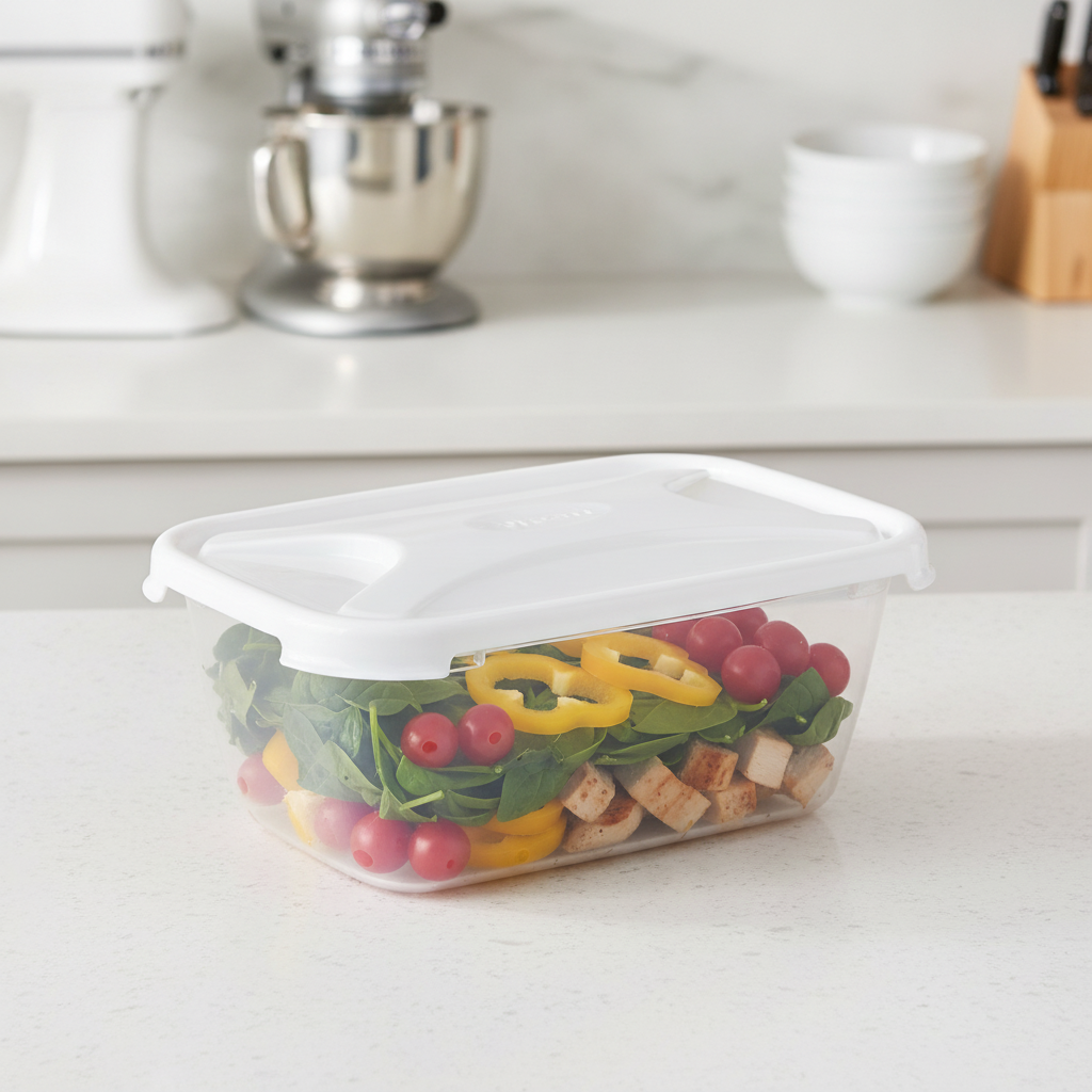 Polypropylene Rectangular Food Storage Box 3.6L for Home Use