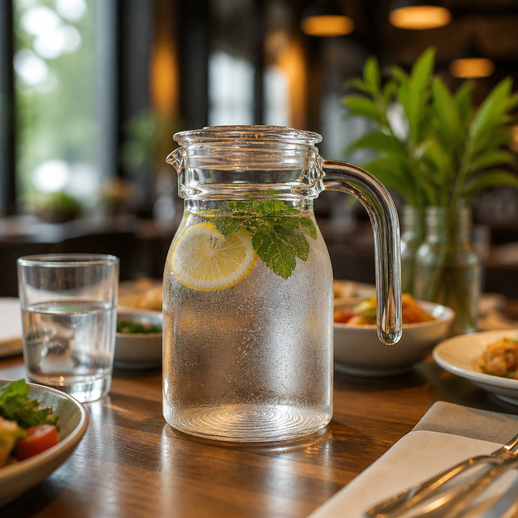 Glass Jugs with Lid 500ml for Serving Drinks (Pack of 12)