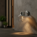 Galvanised Steel Down Outdoor Wall Light for Patios & Entrances