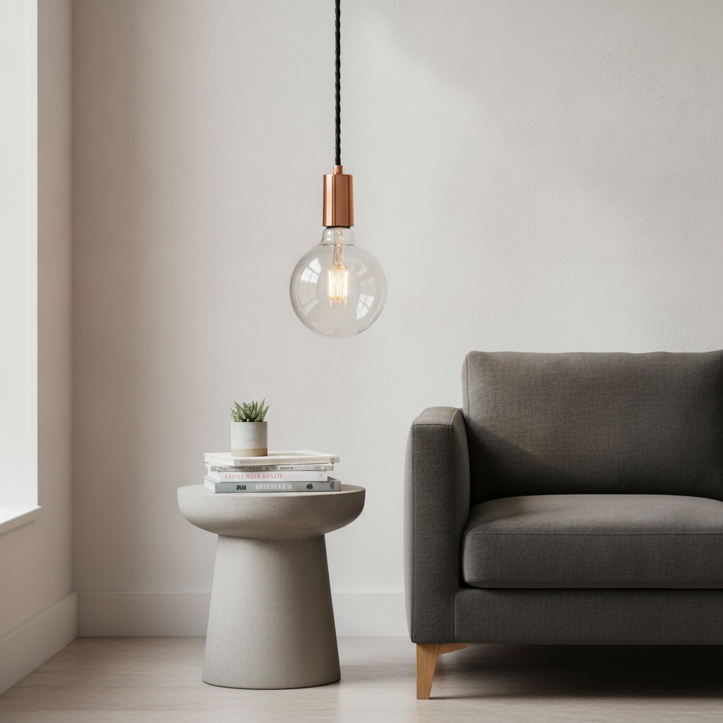 Copper Edison Wire Pendant Light for Stylish Interiors
