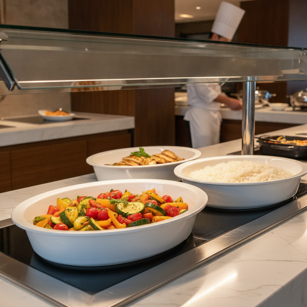 Porcelain Food Pan 7.5L for Buffet Presentations