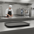 Polypropylene Rectangular Non-Slip Tray Black 356x457mm for Catering & Hospitality