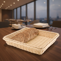 Wicker Natural Rattan Basket 1/2 GN for Serving Breads